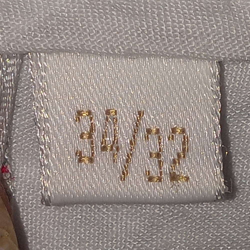 Perry Ellis Vtg Mens Chinos Size 34/32. Beige Zip up.  💯 Percent cotton. - Picture 2 of 3
